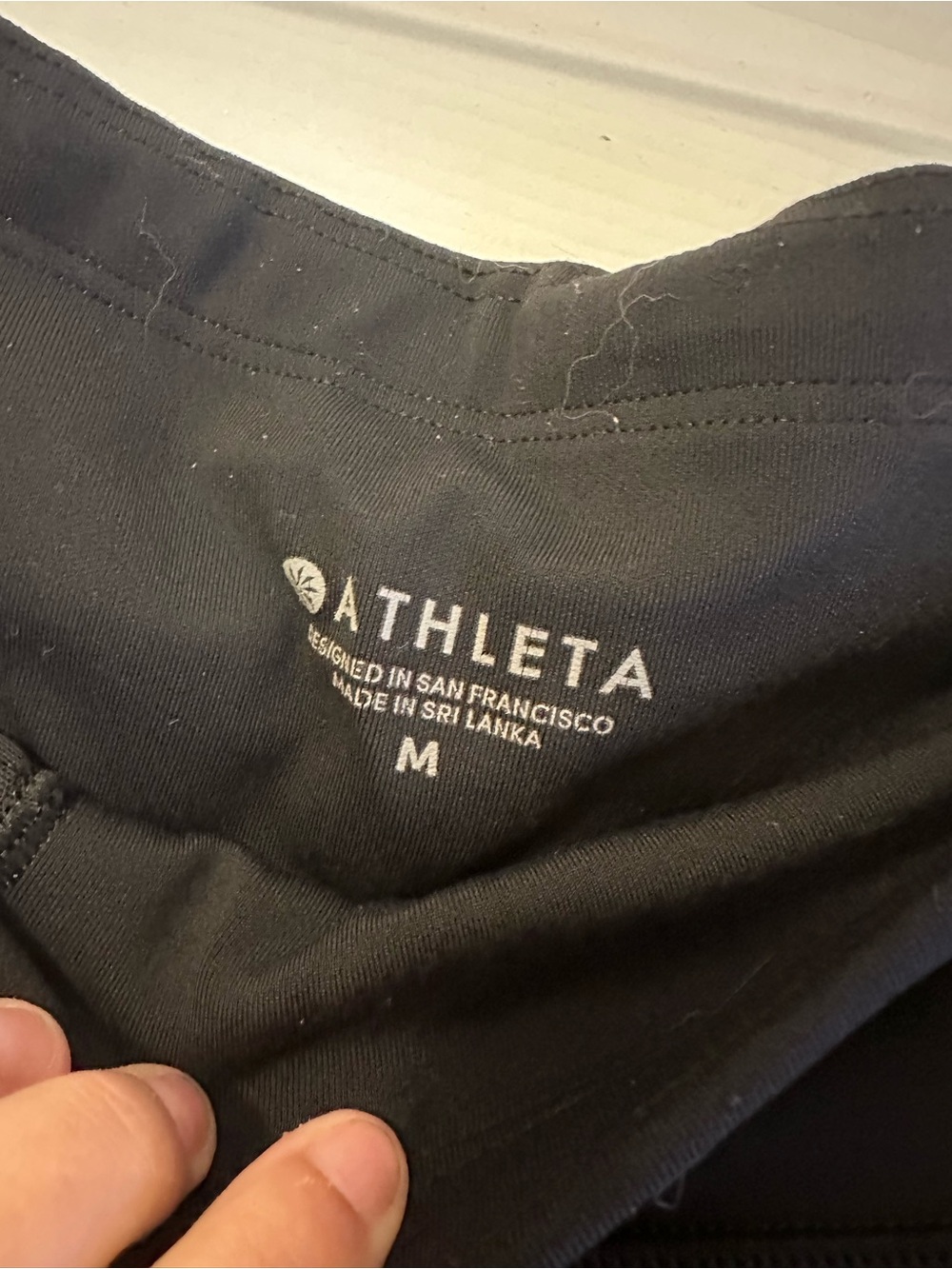 Athleta Black High-Rise Bike Shorts with Side Phone Pockets Medium - Picture 4 of 4